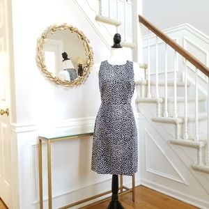 J.Crew sleeveless spotted career dress size 6 nwt